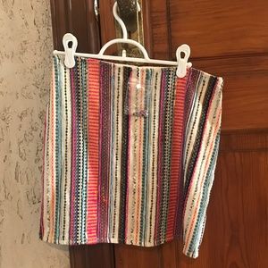 XS Anthropologie mini skirt